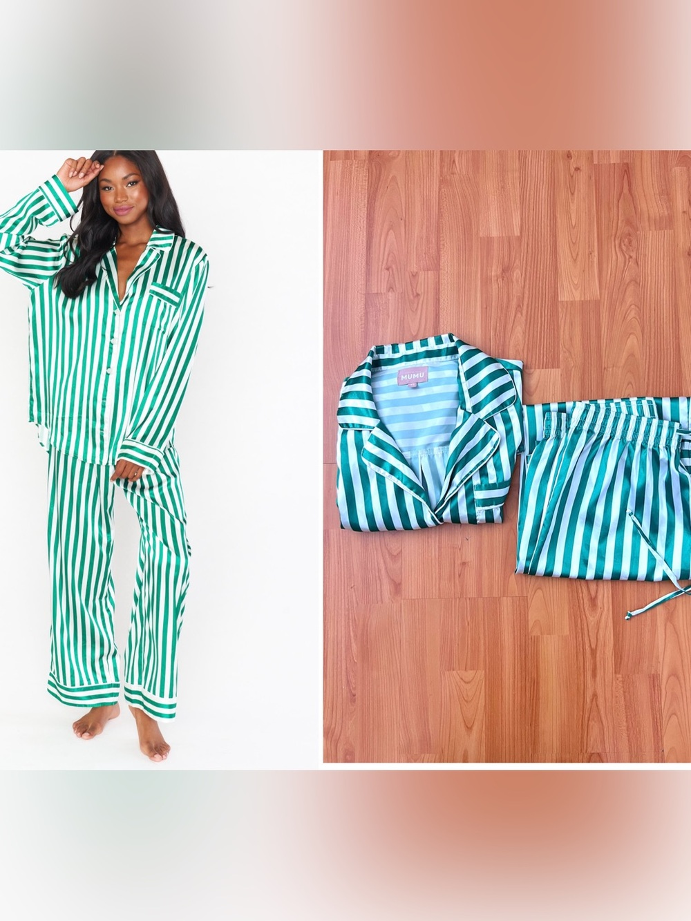 Show Me Your Mumu Pinstripe Spearmint Pajama Set